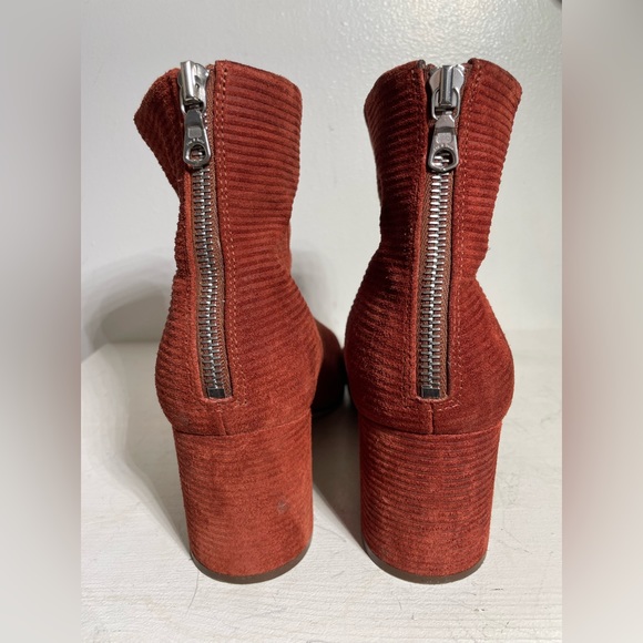 RAG & BONE DREA Women’s Bootie in Rust Suede Corduroy Size 39/US 9 - Picture 3 of 7